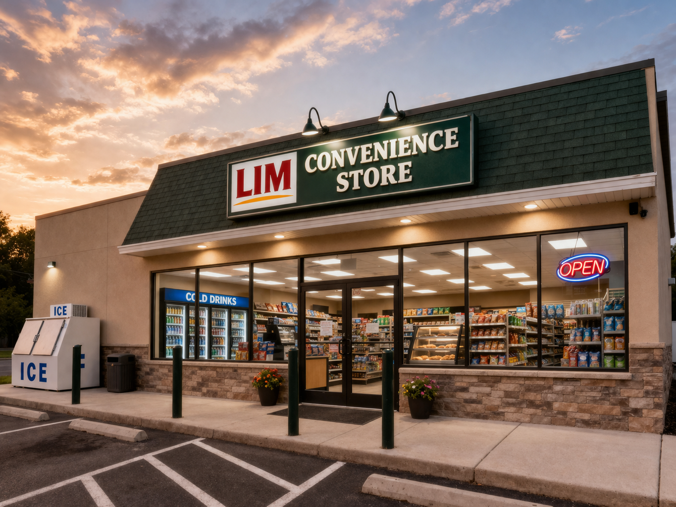 Inside LIM Incorporated convenience store — well-stocked shelves and a welcoming atmosphere