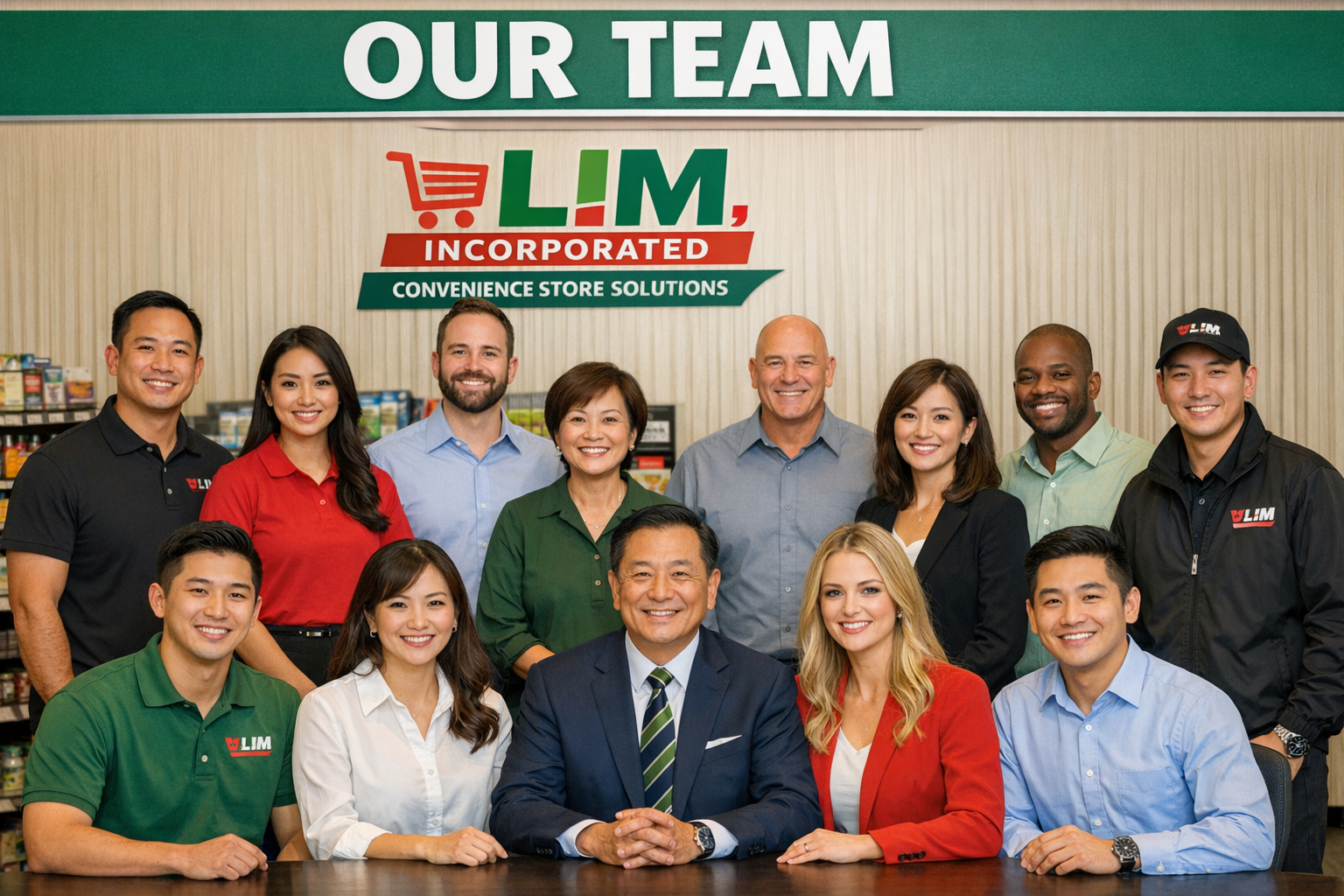 Friendly staff at the checkout counter ready to help customers